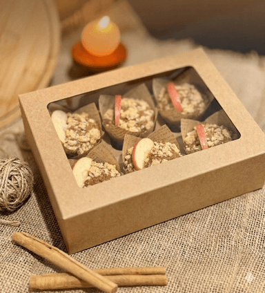Spiced Apple Cinnamon Muffins (Box of 6) — packaged